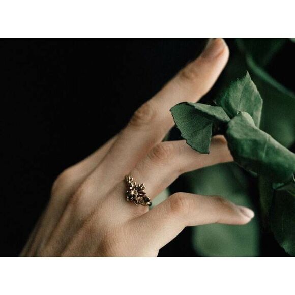 Botanical Cluster Ring in Natural Bronze size 7 by Collected Edition - Picture 13 of 15
